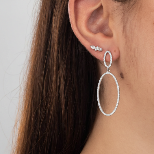 Pendientes Noel (plata y oro)
