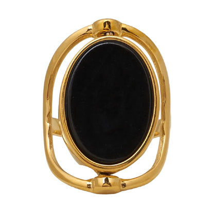 anillo reversible ajustable estilo boho ideal para regalar en el día de la madre o a tu amigo invisible si es mujer. Es de acero hipoalergénico y resistente al agua. Tiene piedra natural nácar y espinela.