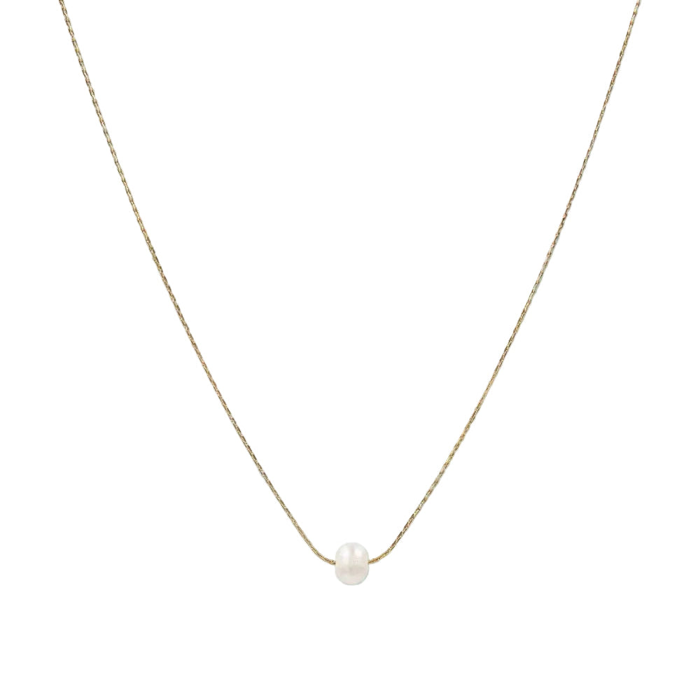 colgante de cadena dorada con perla de río. es DE ACERO HIPOALERGÉNICO Y RESISTENTE AL AGUA. sON UNos collares DE PERLAS PEQUEÑAS Y FINAS PAR REGALAR EN EL DÍA DE LA MADRE, DE AMIGO INVISIBLE O PARA UNA PRIMERA COMUNIÓN.