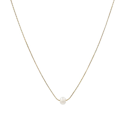 colgante de cadena dorada con perla de río. es DE ACERO HIPOALERGÉNICO Y RESISTENTE AL AGUA. sON UNos collares DE PERLAS PEQUEÑAS Y FINAS PAR REGALAR EN EL DÍA DE LA MADRE, DE AMIGO INVISIBLE O PARA UNA PRIMERA COMUNIÓN.