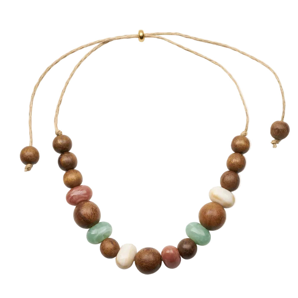 Donut Marble long necklace (4 colors)