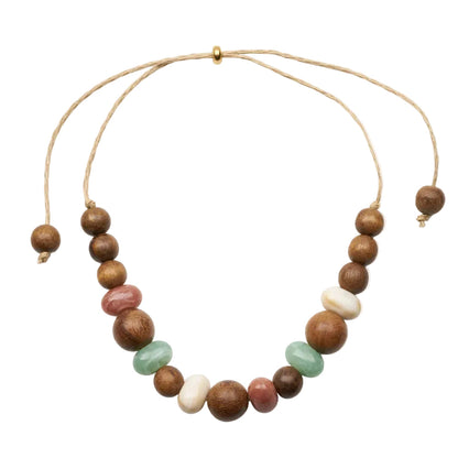 Donut Marble long necklace (4 colors)