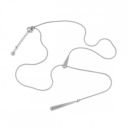 collar largo omega ajustable de acero hipoalergénico dorado resistente al agua