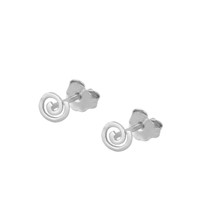 pendientes para verano de espiral o ciclon. Son perfectos para piercing y el material es de plata de ley con baño de oro 18 kilates. gold plated sterling silver twister tornado earrings