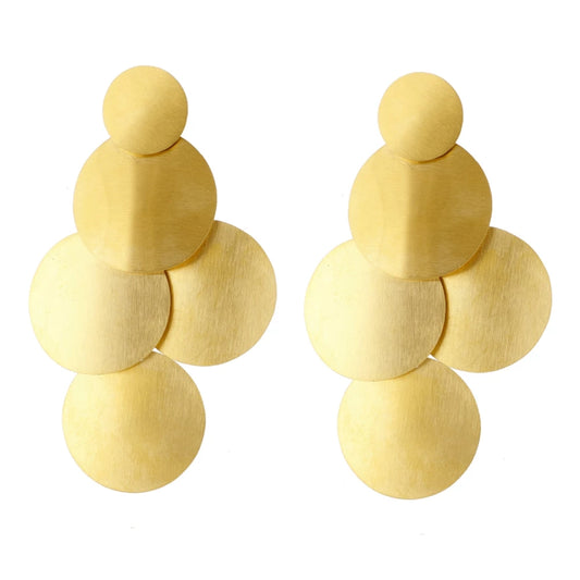 pendientes largos y grandes convertibles 2 en 1. Son de acero hipoalergénico resistente al agua y no pesan. Acabados en dorado y plateado. Perfectos para invitada a boda y eventos, o para fiestas de navidad y salir por la noche