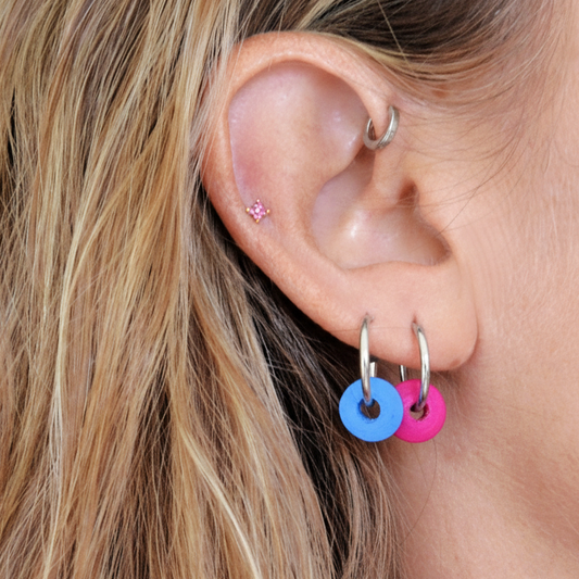 Ipanema 5 in 1 earrings (silver and gold)