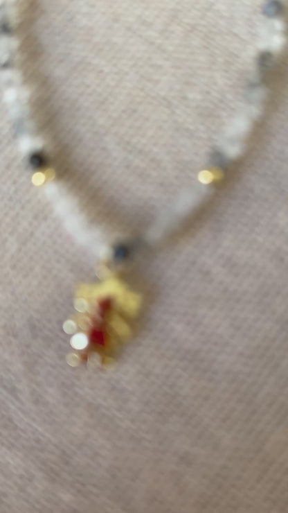 Girl Pendant (silver and gold)