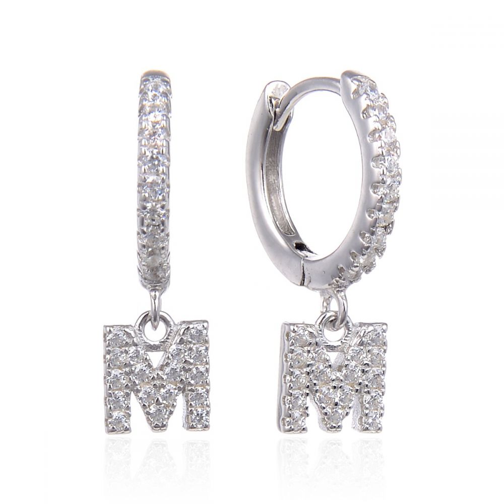PRE-ORDER Letter Earrings (Silver)