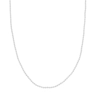 gargantilla o cadena sencilla para personalizar que está confeccionada en plata de ley con baño de oro 18 kilates. Gold plated sterling silver basic chain necklace