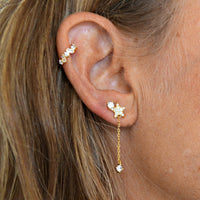 Ear cuff Geo (plata y oro)