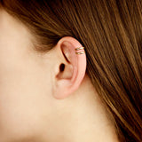 Ear cuff Doble (plata y oro)